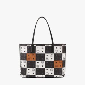MCM Aren Shopper in Checkerboard Visetos NEW W/OUT TAGS